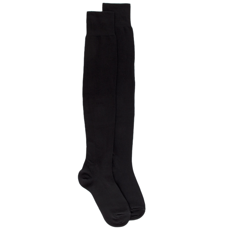 Maxi-chaussettes femme en coton doux - Noir | Doré Doré