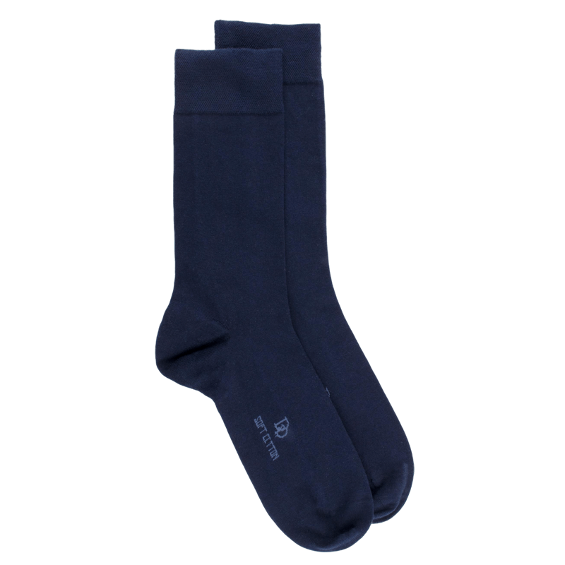 Chaussettes homme Soft Cotton  - Bleu marine | Doré Doré