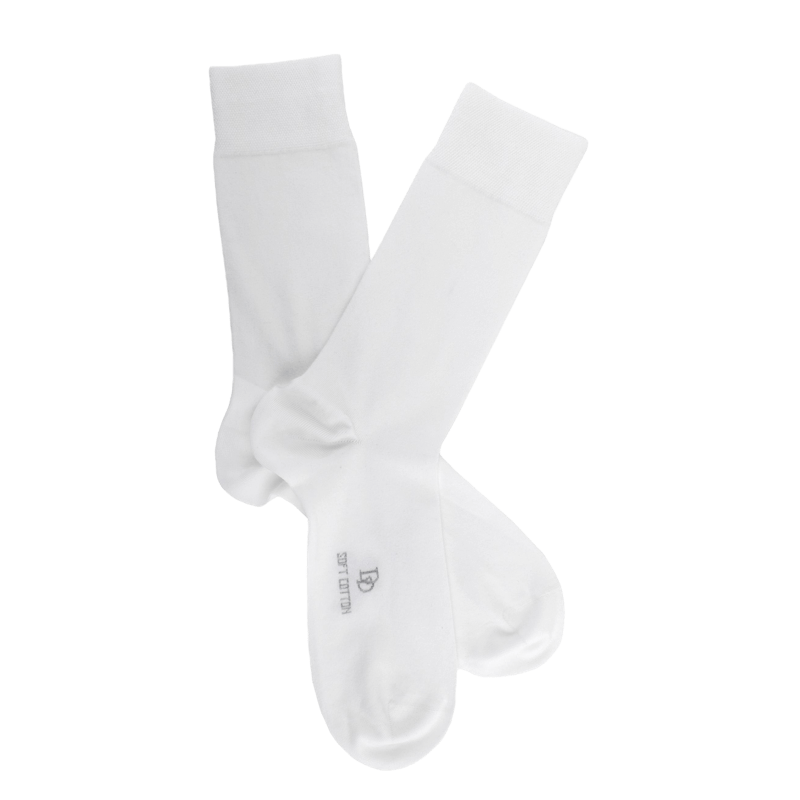 Chaussettes homme Soft Cotton  - Blanc | Doré Doré