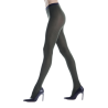 Collants en coton maille unie - Vert mélèze