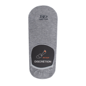 Chaussettes homme invisibles en coton égyptien - Gris Rocheux | Doré Doré