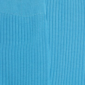 Chaussettes homme à côtes 100% fil d'Écosse - Bleu Pirogue | Doré Doré