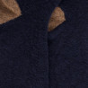 Chaussettes homme en laine polaire - Bleu marine & seigle | Doré Doré