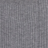 Chaussettes Homme côtelées en pur fil d'Ecosse - Gris moyen | Doré Doré