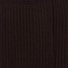 Chaussettes Homme côtelées en pur fil d'Ecosse - Marron | Doré Doré