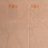 Chaussettes invisibles homme en coton égyptien et bandes anti-glisse - Beige | Doré Doré
