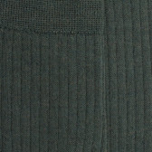 Chaussettes homme à côtes en laine - Vert thuya | Doré Doré
