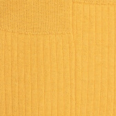 Chaussettes homme en laine mérinos côtelées - Jaune | Doré Doré