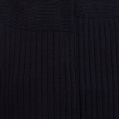 Mi-bas homme luxe 100% fil d'Ecosse extra fin - Bleu marine foncé | Doré Doré