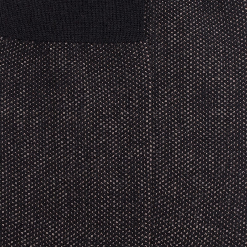 Chaussettes homme caviar en laine merinos - Noir | Doré Doré
