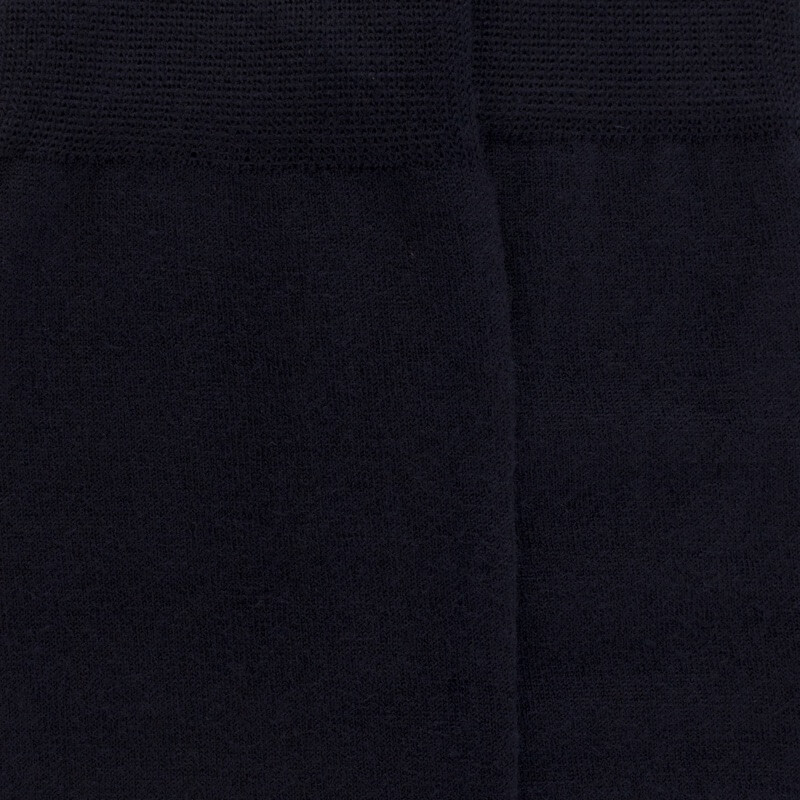 Mi-bas homme Sensation en laine et coton - Bleu marine et foncé | Doré Doré