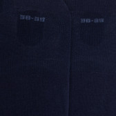 Chaussettes femme invisible en coton et bandes anti-glisse - Bleu marine | Doré Doré