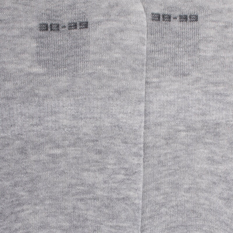Chaussettes femme invisible en coton et bandes anti-glisse - Gris | Doré Doré