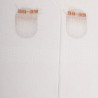 Chaussettes femme invisible en coton et bandes anti-glisse - Givre | Doré Doré