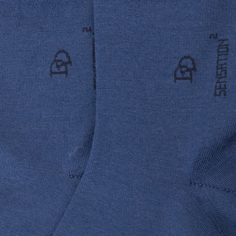 Chaussettes femme Sensation en laine et coton - Jean foncé | Doré Doré