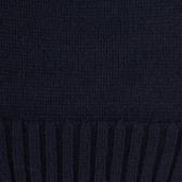 Bonnet en laine mérinos et cachemire - Bleu foncé | Doré Doré