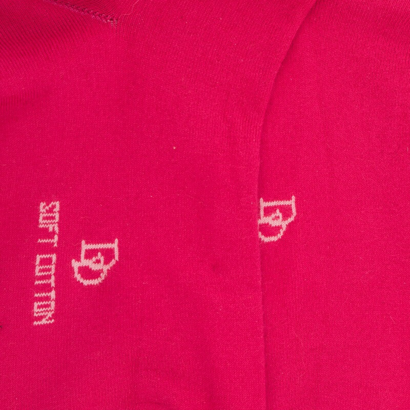 Socquettes femme et fines en coton égyptien - Rouge Cerise | Doré Doré