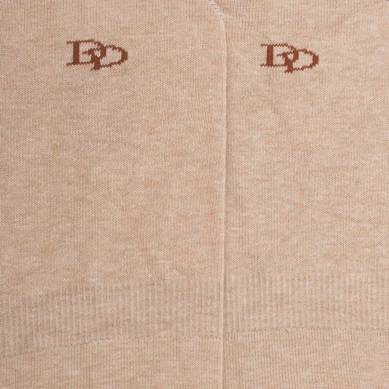 Chaussettes homme invisibles en coton égyptien - Beige Sable | Doré Doré