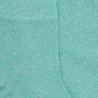 Socquettes femme en coton doux et effet brillant lurex - Vert | Doré Doré