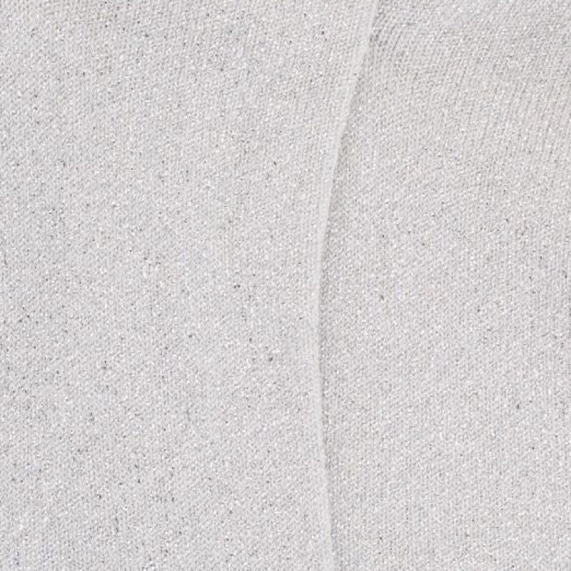 Socquettes enfant en coton et effet brillant lurex - Gris | Doré Doré
