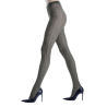 Collants en coton ajourés à effet brillant pour femmes - Vert thé | Doré Doré