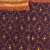 Chaussettes pour femmes en laine polaire à motifs de diamants - Bordeaux | Doré Doré