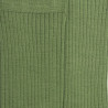 Chaussettes en laine unie côtelée pour femmes - Vert Campagne | Doré Doré