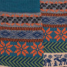 Chaussettes homme en laine à motif de Noël - Gris Bourrasque & Bleu golfe | Doré Doré