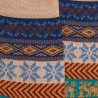 Chaussettes homme en laine à motif de Noël - Bleu Voilier | Doré Doré