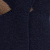 Chaussettes femme en laine polaire - Bleu marine & Beige seigle | Doré Doré