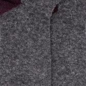Chaussettes homme en laine polaire - Gris oxford & Bordeaux | Doré Doré
