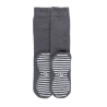 Chaussettes anti-dérapantes homme en coton - Gris oxford | Doré Doré