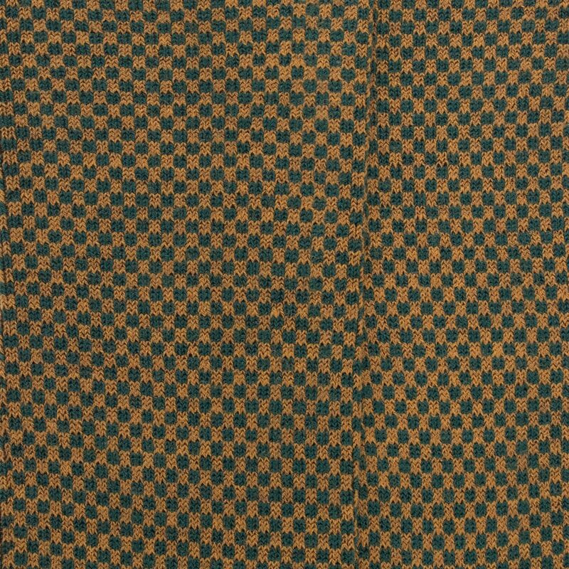 Chaussettes homme en laine sans bord élastique à motif géométrique - Gris-vert Fer & Safran | Doré Doré