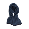 Écharpe pour homme en laine vierge à motifs rectangulaires bicolores. - Bleu marine foncé & Bleu armée | Doré Doré
