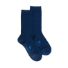 Chaussettes enfant en laine et coton - Bleu Voilier
