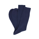 Chaussettes homme en laine mérinos extra fine - Bleu Caban | Doré Doré