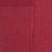 Chaussettes côtelé bicolores homme en laine et coton doux - Rouge pommard & Beige Sable | Doré Doré