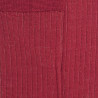Chaussettes côtelé bicolores homme en laine et coton doux - Rouge pommard & Beige Sable | Doré Doré