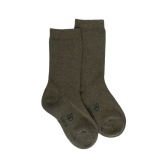 Chaussettes enfant en coton égyptien - Vert thuya | Doré Doré