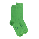 Chaussettes femme fines en coton égyptien - Avocat | Doré Doré