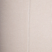 Chaussettes homme à côtes sans bord élastique en fil d'Écosse - Blanc Givre | Doré Doré