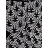 Socquettes pour femmes en fil d'Ecosse avec motifs de fleurs en forme de cœur avec effet scintillant. - Noir | Doré Doré