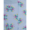 Chaussettes pour femmes en fil d'Ecosse à motifs floraux - Bleu Vague | Doré Doré