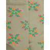 Chaussettes pour femmes en fil d'Ecosse à motifs floraux - Vert Sauge | Doré Doré