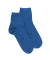 Socquettes Soft coton uni pour hommes - Bleu Baltique