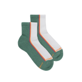 Socquettes en coton éponge à motifs colorés pour femmes - Vert basilic | Doré Doré