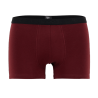 Boxer pour homme en coton stretch uni avec bande élastique siglée - Aubergine