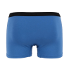 Boxer pour homme en coton stretch uni avec bande élastique siglée - Bleu Macadam | Doré Doré
