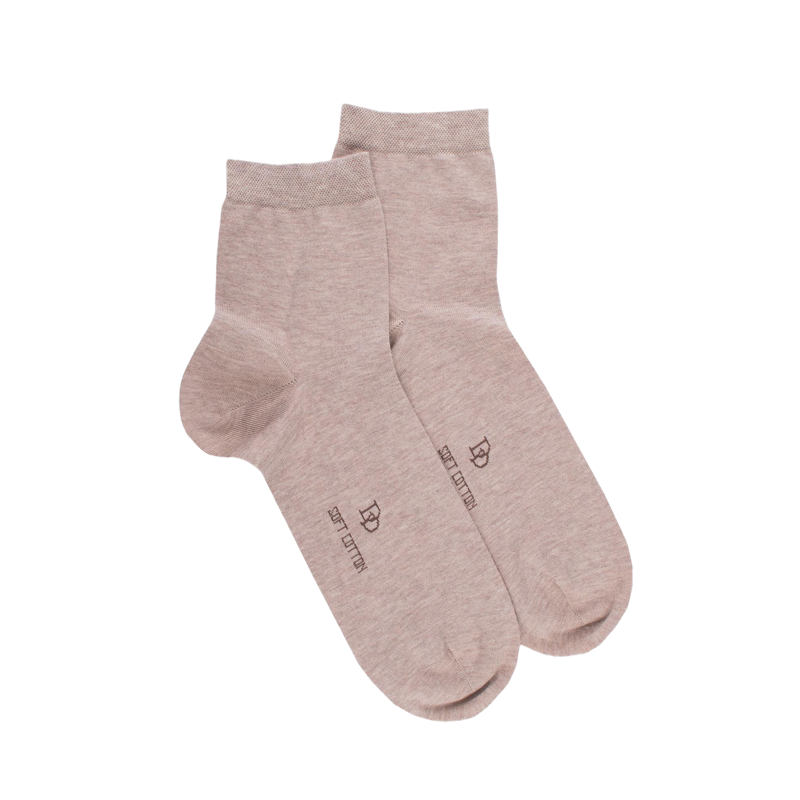 Socquettes en coton uni pour hommes -  | Doré Doré