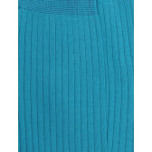 Mi-bas homme luxe 100% fil d'Ecosse extra fin - Bleu turquoise | Doré Doré